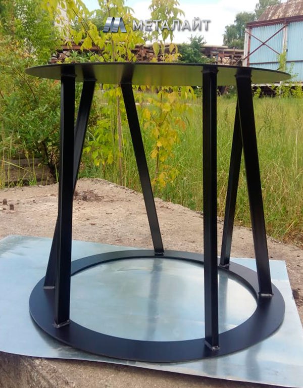 Круглый стол в стиле Лофт из металла
