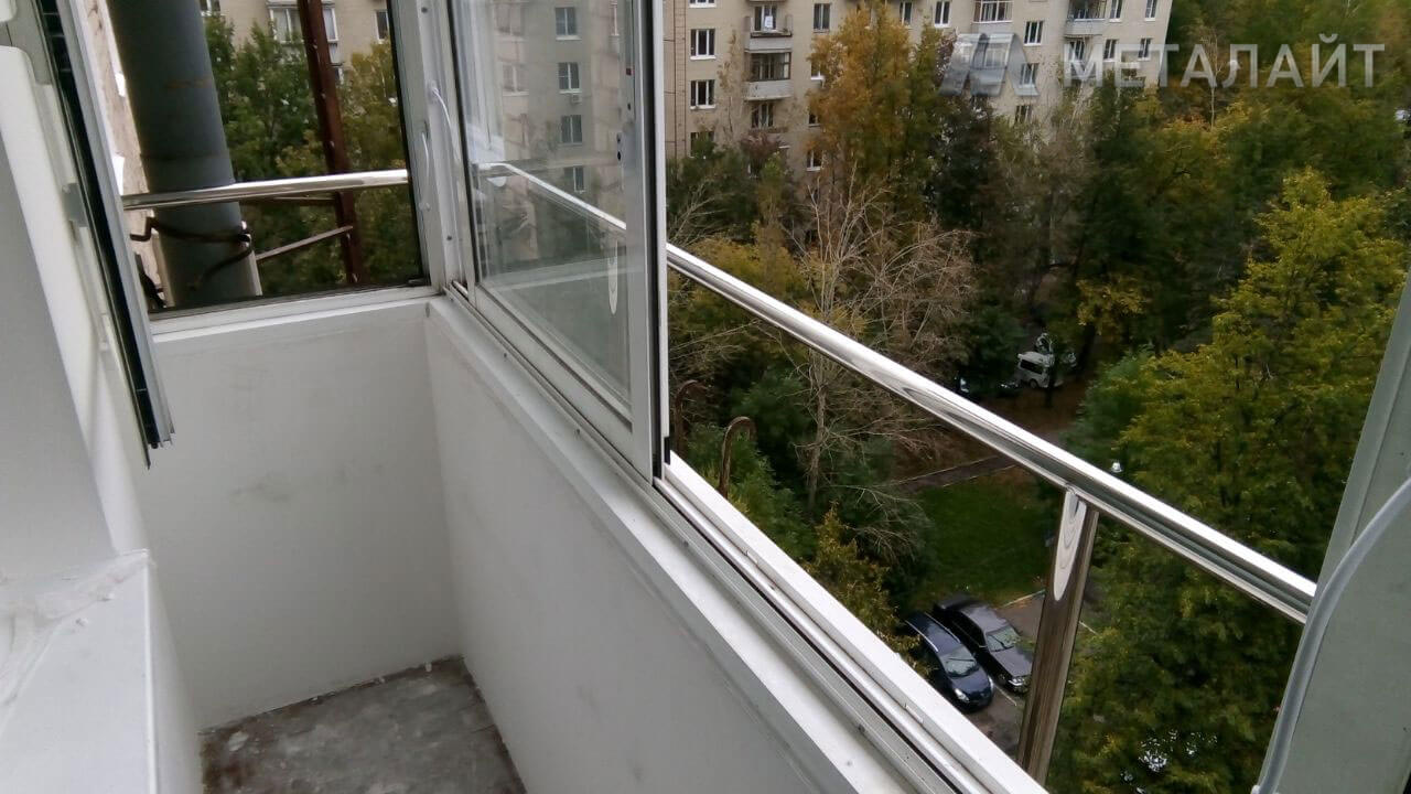 Балконное ограждение из нержавейки